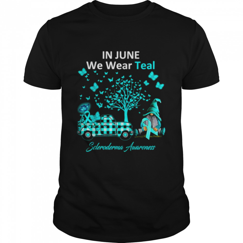 In June We Wear Teal Scleroderma Awareness Gifts  Classic Men's T-shirt