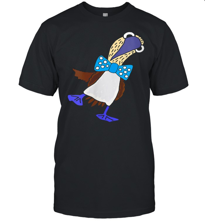 Smileteesanima Bluefooted Booby Bird wearing Bow Tie  Classic Men's T-shirt
