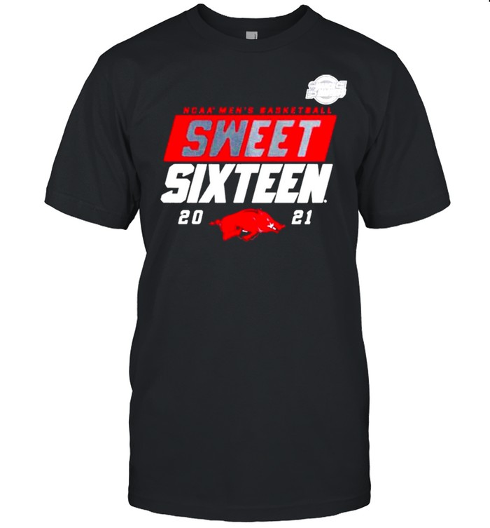 Arkansas Razorbacks 2021 Ncaa Men’s Basketball Sweet Sixteen Shirt