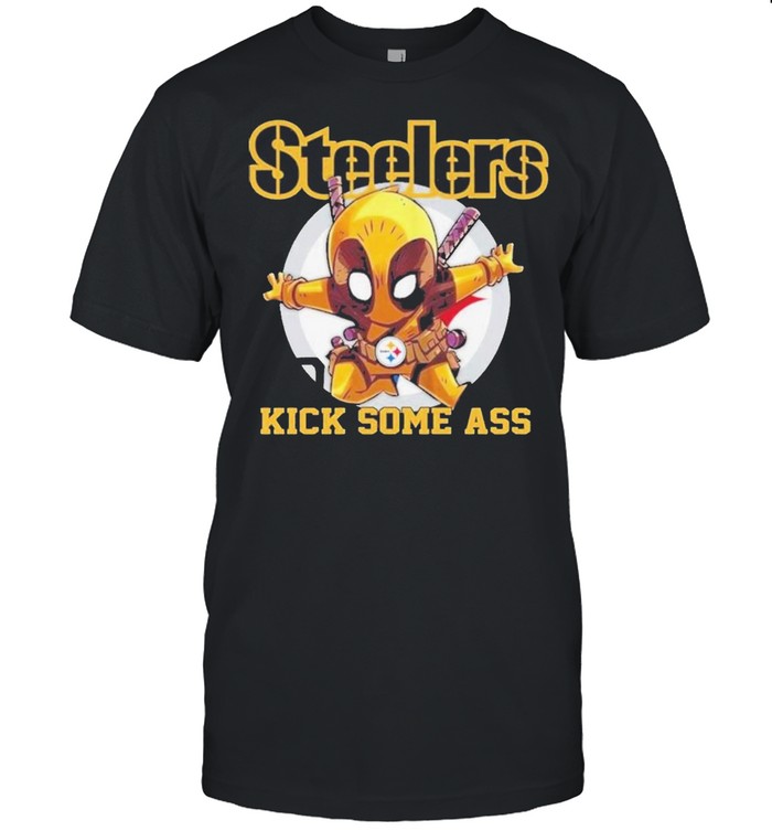 Deadpool chibi Steelers Kick some ass shirt