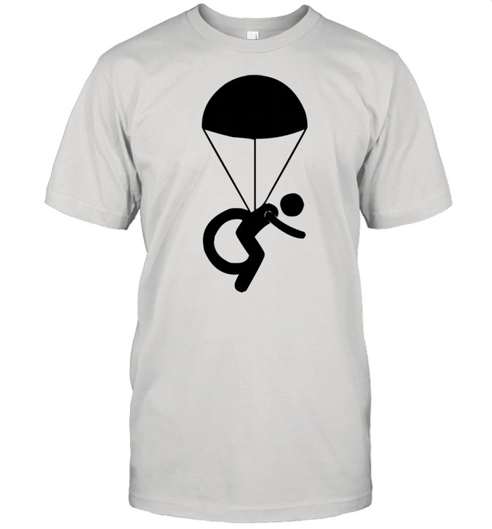 Disabled Skydiver Parachute Wheelchair Symbol Shirt