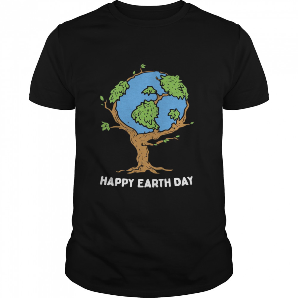 Earth Tree Happy Earth Day shirt