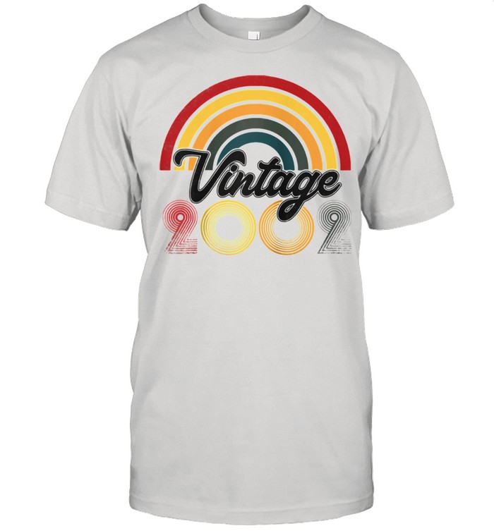 19th Birthday Vintage 2002 Retro Born Classic Men's T-shirt 19th Birthday Vintage 2002 Retro Born Classic Men's T-shirt