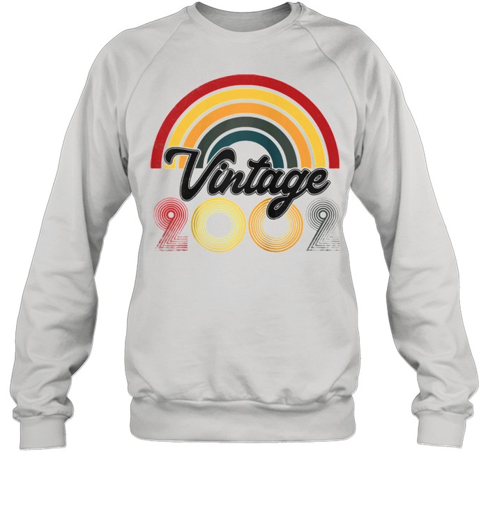 19th Birthday Vintage 2002 Retro Born Unisex Sweatshirt