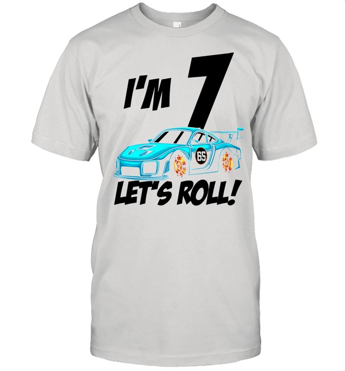 7th Birthday Boy Kid Race Car Driver 7 Years Old Classic Men's T-shirt 7th Birthday Boy Kid Race Car Driver 7 Years Old Classic Men's T-shirt