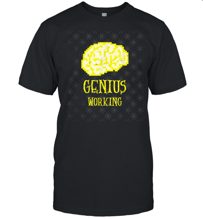 Genius Working Hard Brain Physik Ästhetisches Design shirt Classic Men's T-shirt