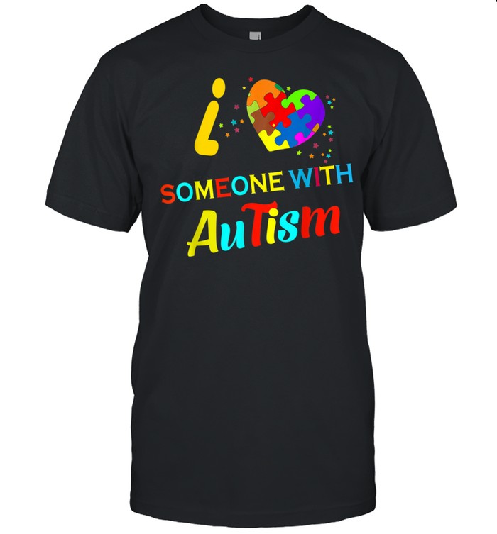 I Love Someone with Autism shirt Classic Men's T-shirt