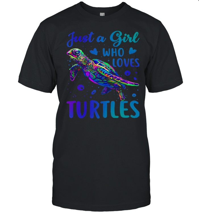 Just a girl who loves turtles shirt Classic Men's T-shirt