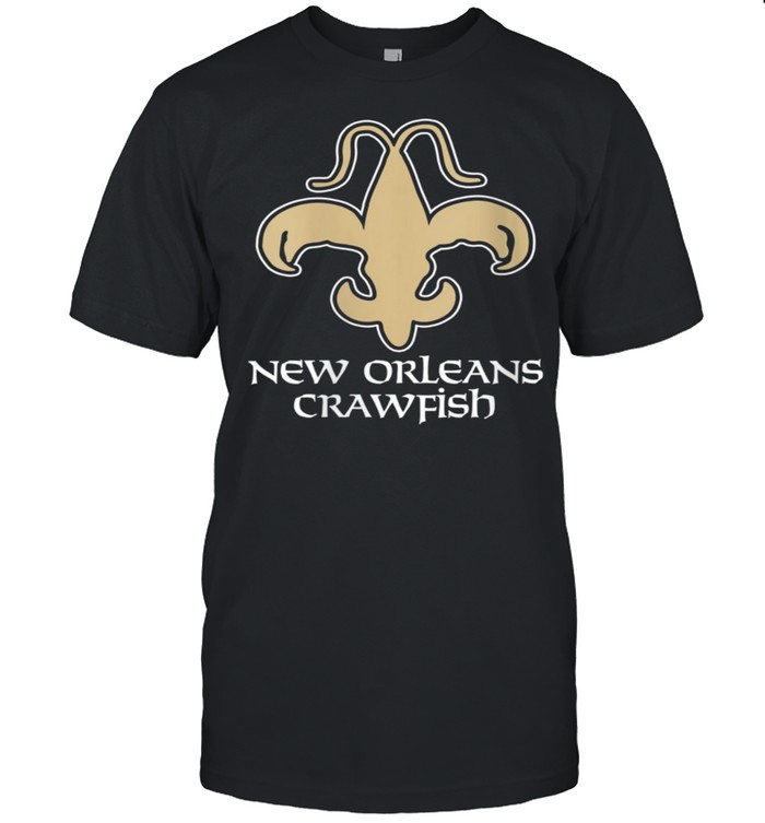 New Orleans Crawfish Boil Fleur de Lis Crawdaddy Crayfish shirt