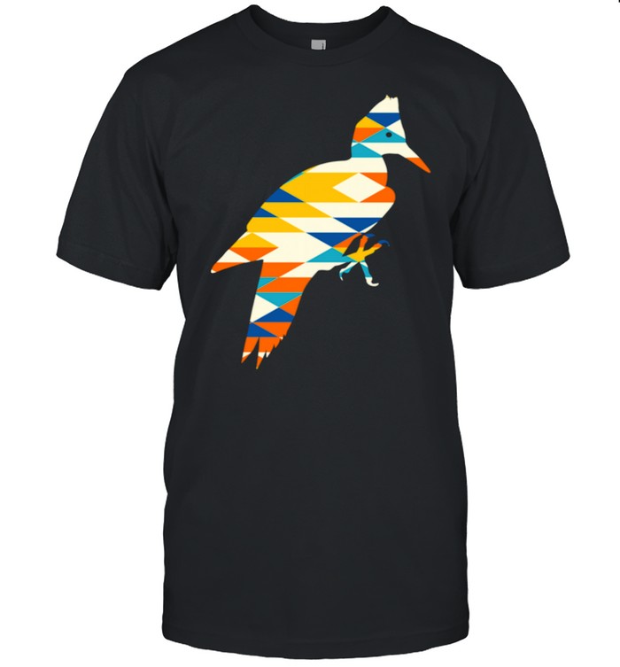 Woodpecker Silhouette Native American Earth Zodiac  Classic Men's T-shirt