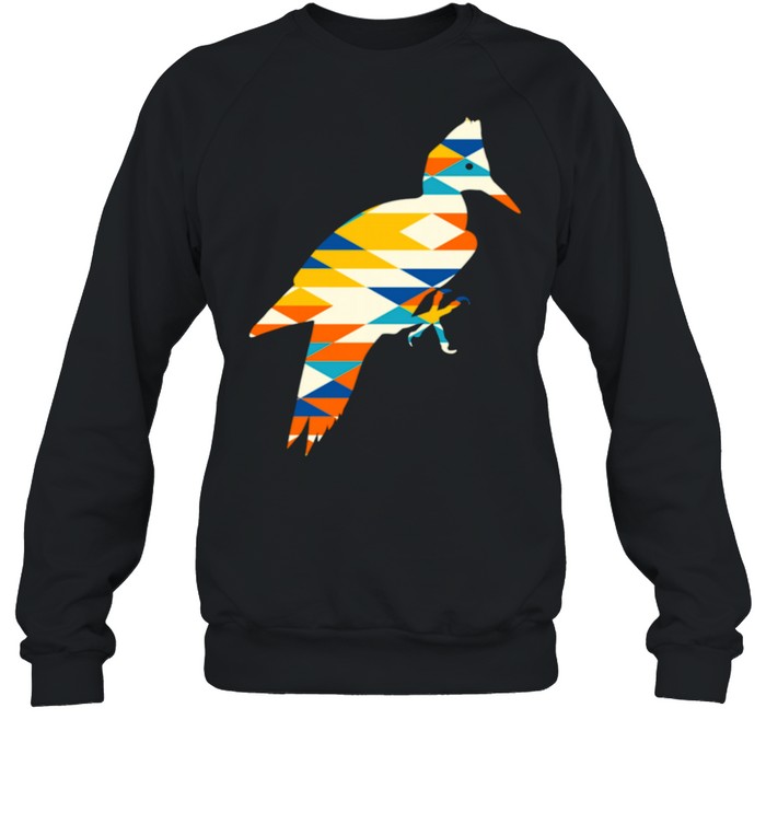 Woodpecker Silhouette Native American Earth Zodiac  Unisex Sweatshirt