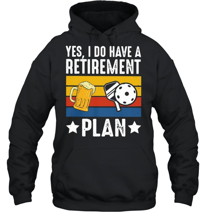 Yes I Do Have A Retirement Plan Beer And Ball Vintage  Unisex Hoodie