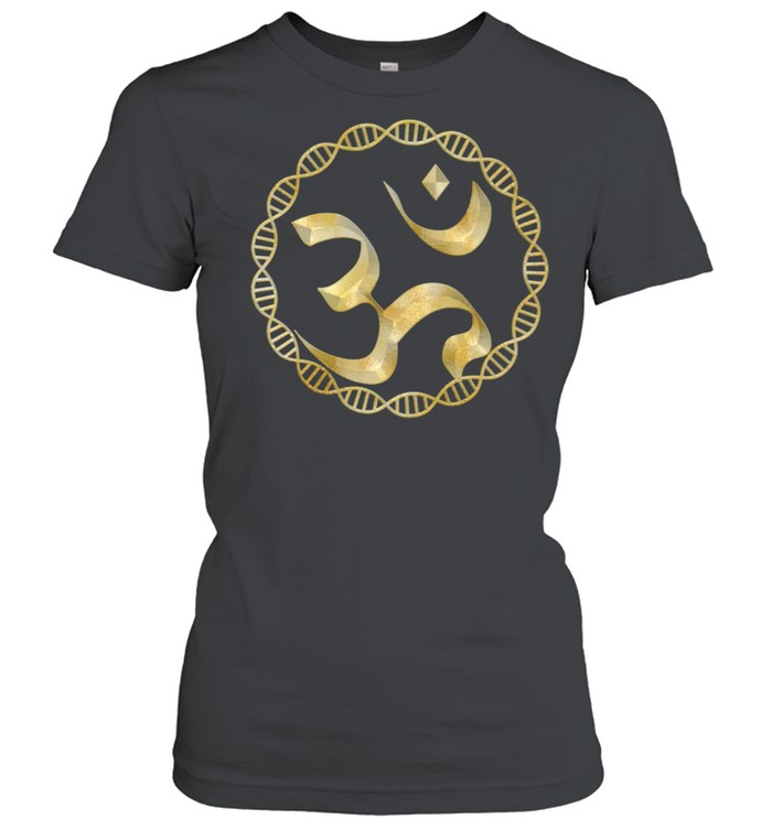 Yoga OM Symbol DNA Mandala  Classic Women's T-shirt