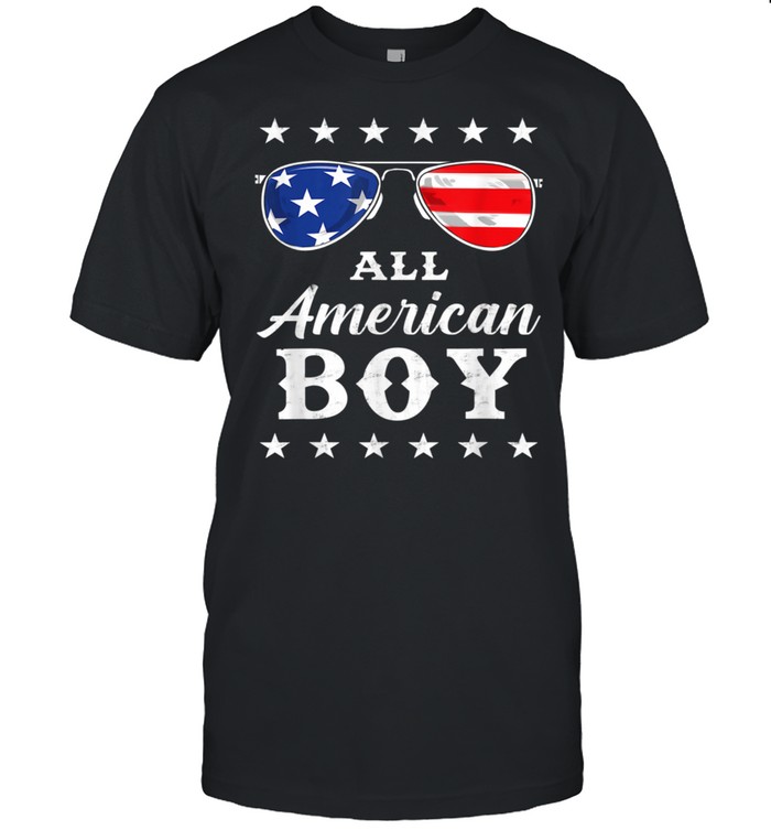 All American Boy 4th Of July Boysns Sunglasses Shirt