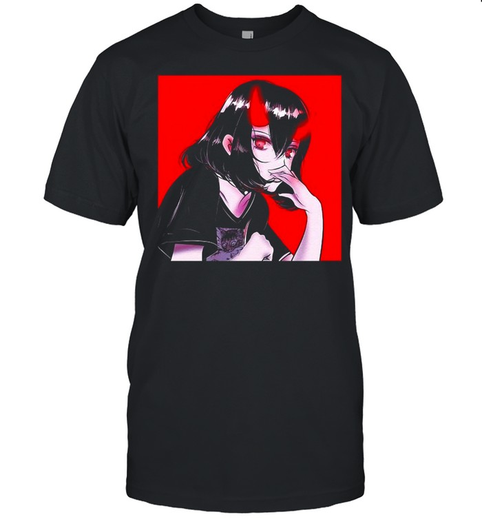 Anime Aesthetic Gothic Demon Girl Waifu T-shirt