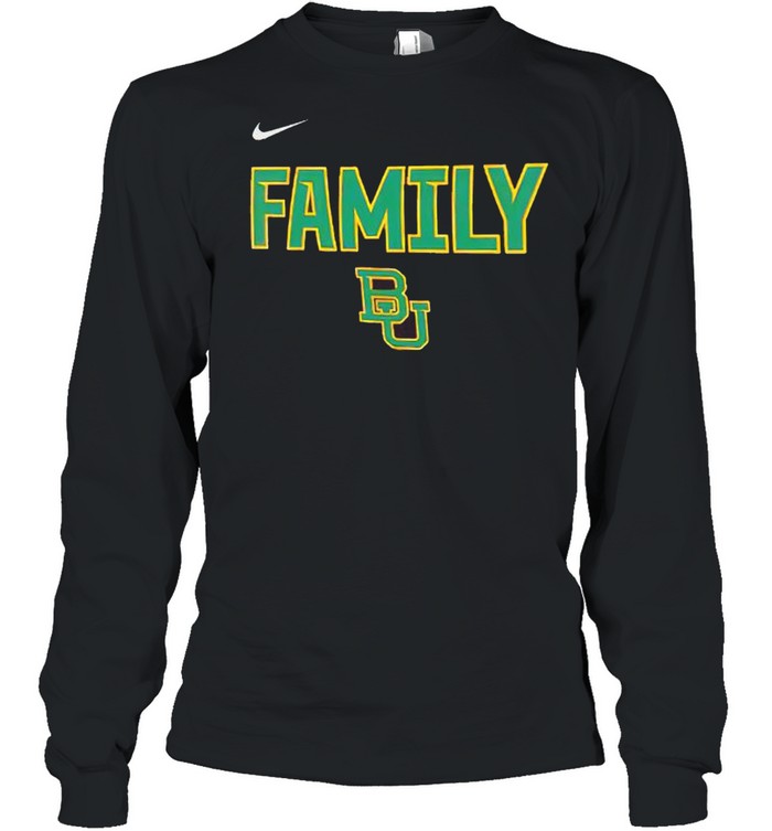 Baylor Bears nike 2021 NCAA men’s basketball shirt Long Sleeved T-shirt