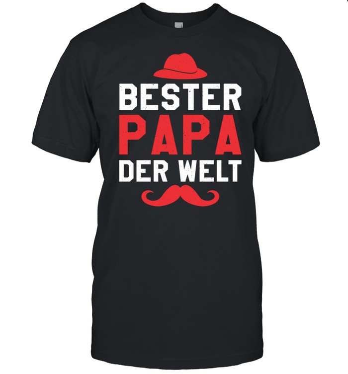 Bester Papa der Welt Vater Vatertag Langarmshirt Shirt
