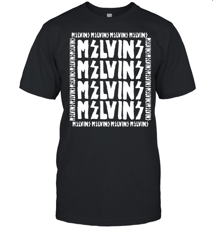 Black And White Melvin's Essential Rock Bands Music Legends Shirt