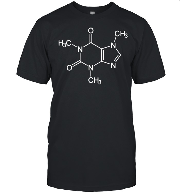 Caffeine Molecule Science Themed Coffee  Classic Men's T-shirt