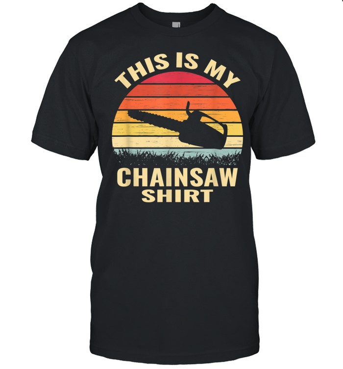 chainsaws lumberjack arborist retro vintage shirt Classic Men's T-shirt
