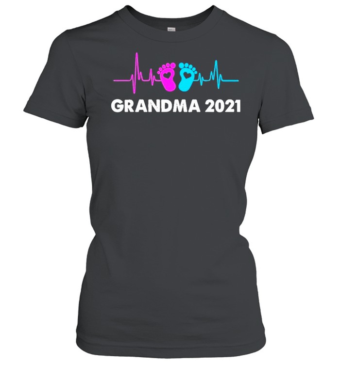 Heartbeat Grandma 2021 Mother Day New Grandma First Time Grandma shirt Classic Women's T-shirt