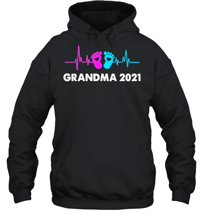 Heartbeat Grandma 2021 Mother Day New Grandma First Time Grandma shirt Unisex Hoodie