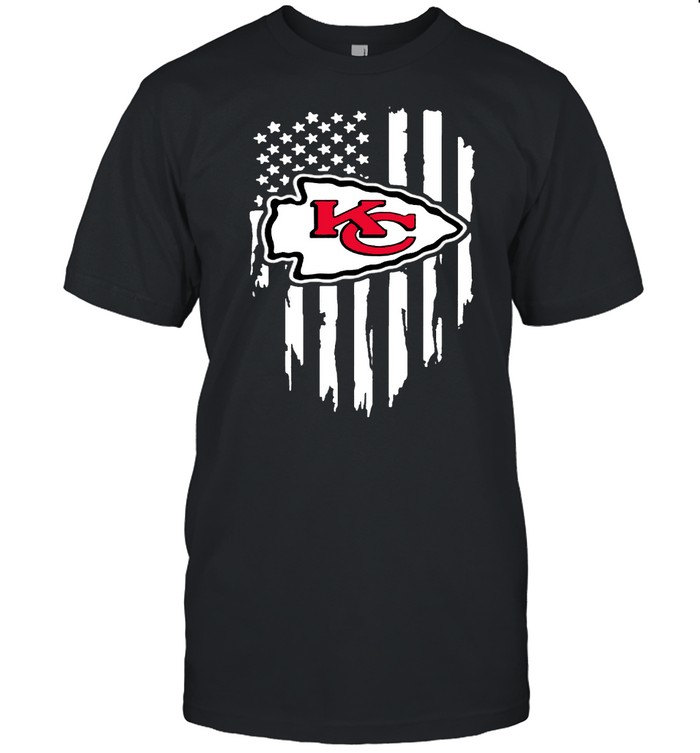 Kansas City Fan Football Love Chief Flag Usa Shirt