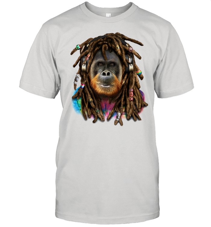 Orangutan with Reggae Dreadlocks Hair Shirt