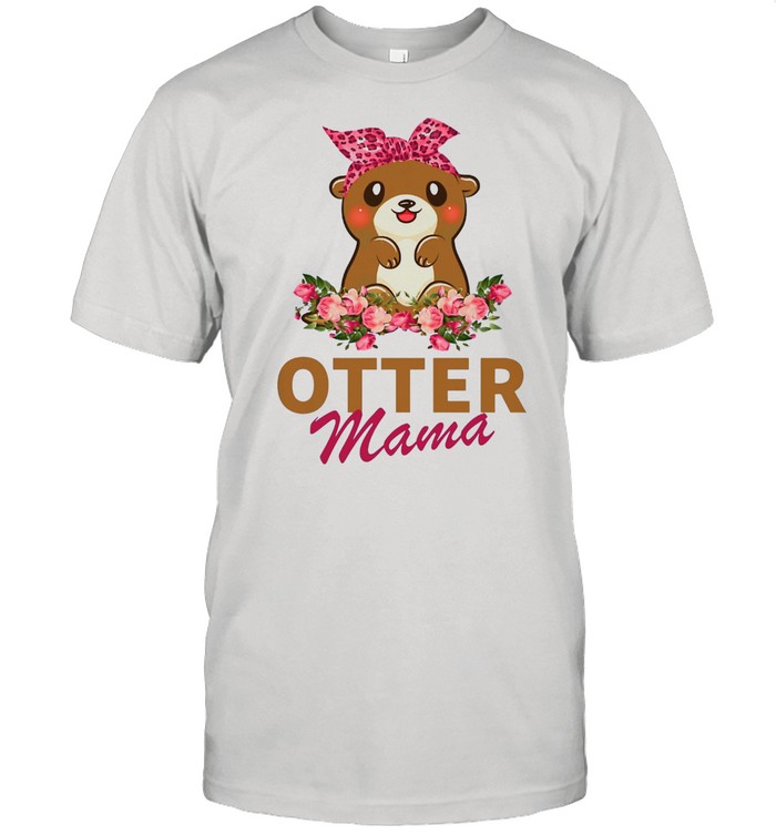 Otter Mama With Floral shirt
