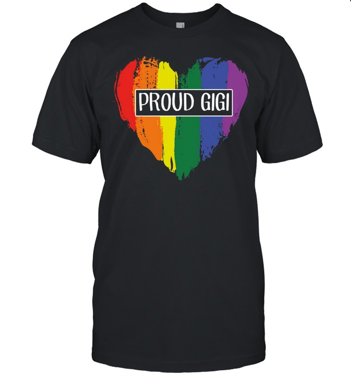 Proud GiGi Heart Grandma LGBT shirt