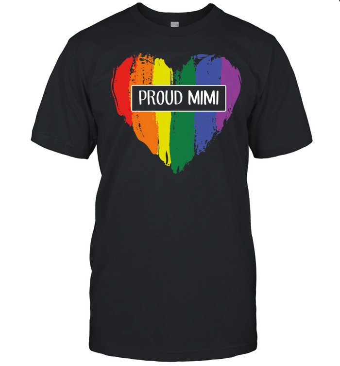 Proud Mimi Rainbow Heart shirt