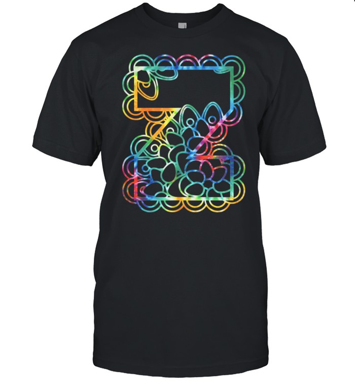 Z Capital Alphabet Monogram Initial Tie Dye shirt