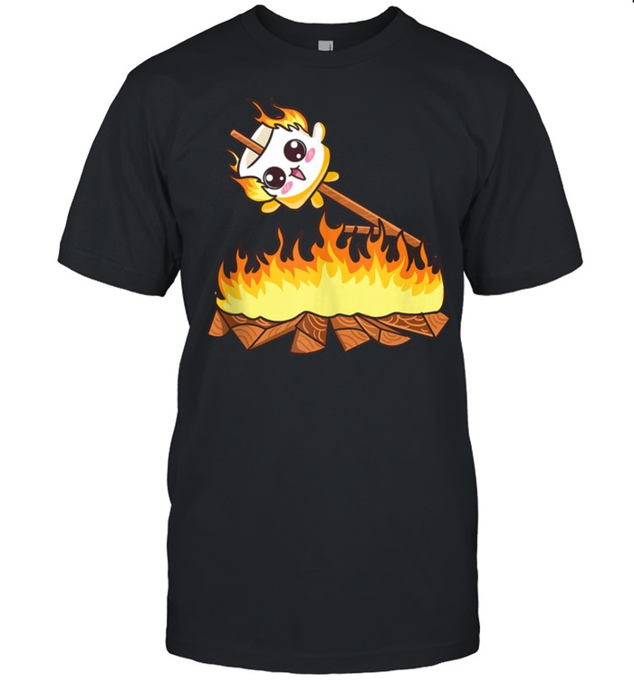 Bonfire Inspired Kawaii Smore Related Hilarious Marshmellow  Classic Men's T-shirt