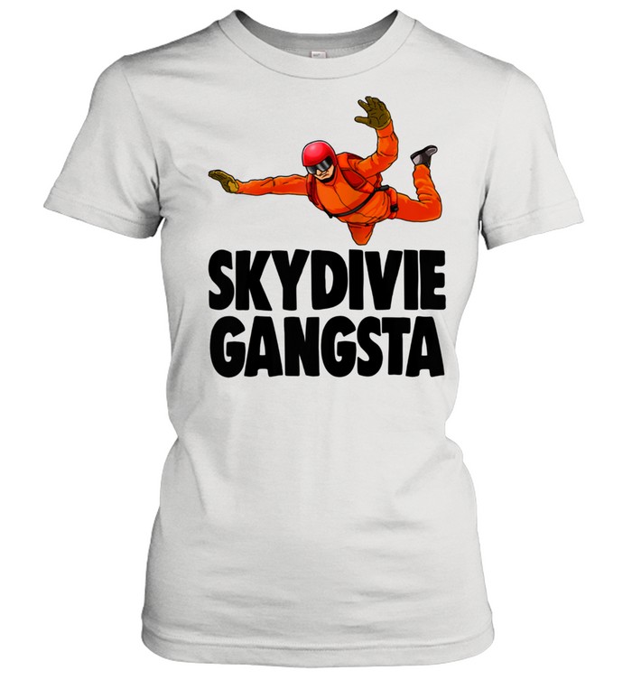 skydivie gangsta skydive classic womens t shirt