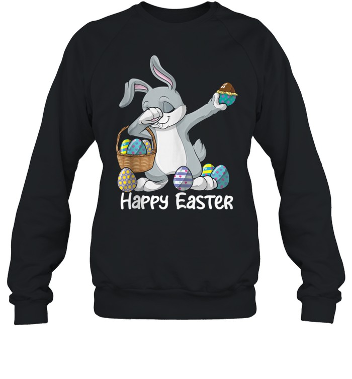 Dabbing Rabbit Easter Day Eggs Dab Boys Girls Kid Bunny  Unisex Sweatshirt