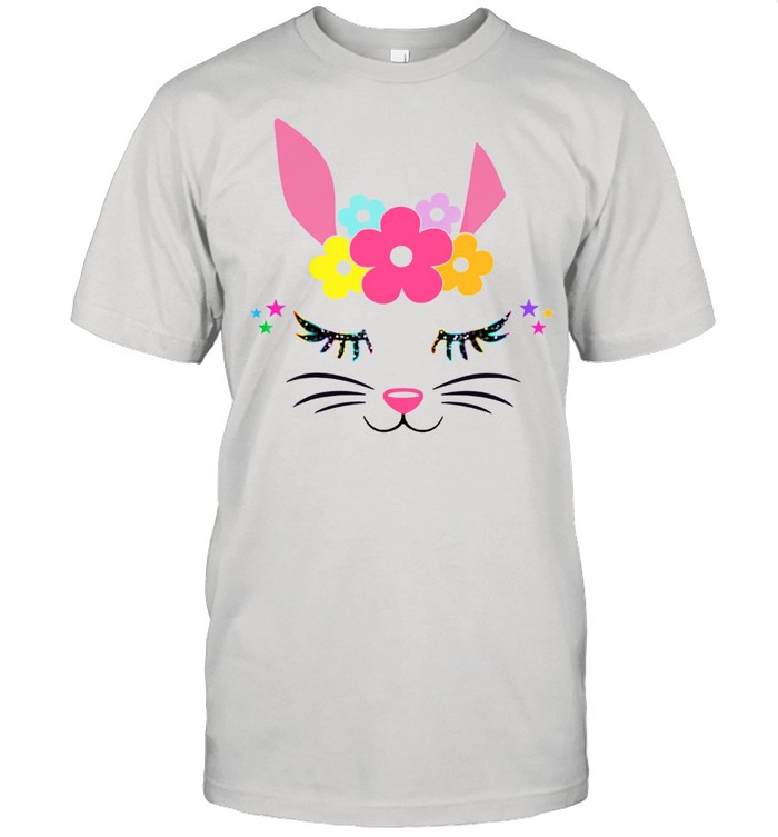 Easter Bunny Face Girls and Toddlers Shirt