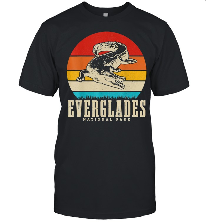Everglades National Park USA Krokodil Florida Vintage Shirt