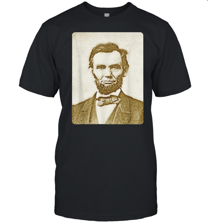 Honest Abe Lincoln Watercolor Painting Sepia Shirt