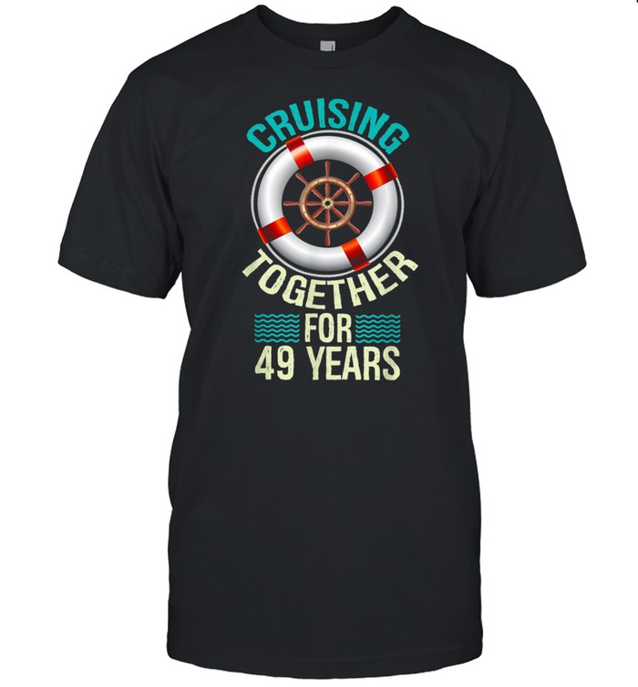 Parents 49th Anniversary Couples Husband Wife Cruise  Classic Men's T-shirt