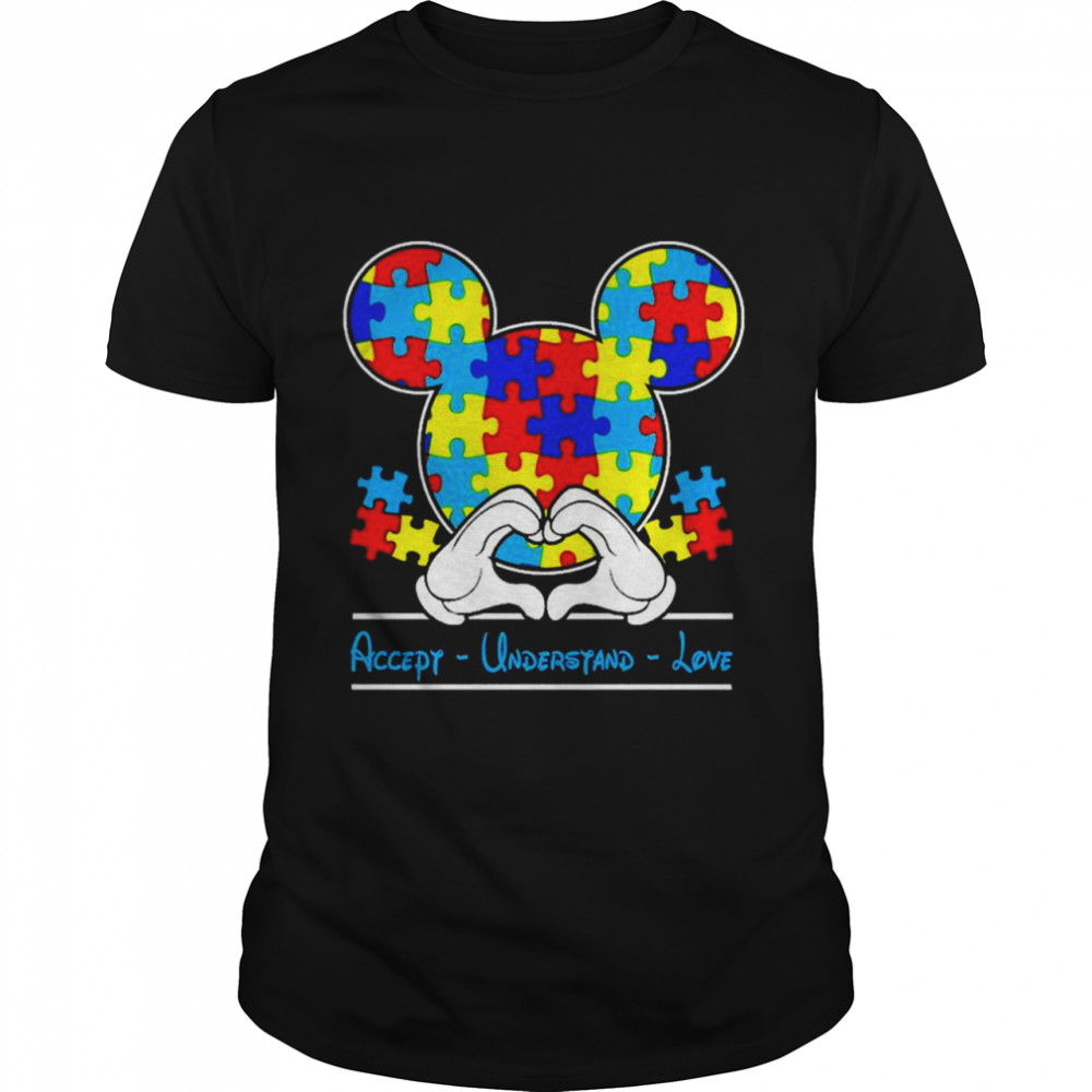 Autism Mickey Mouse accept understand love shirt