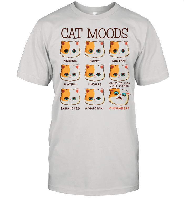 Cat Mood Meme Alarming Cucumber Cat Shirt
