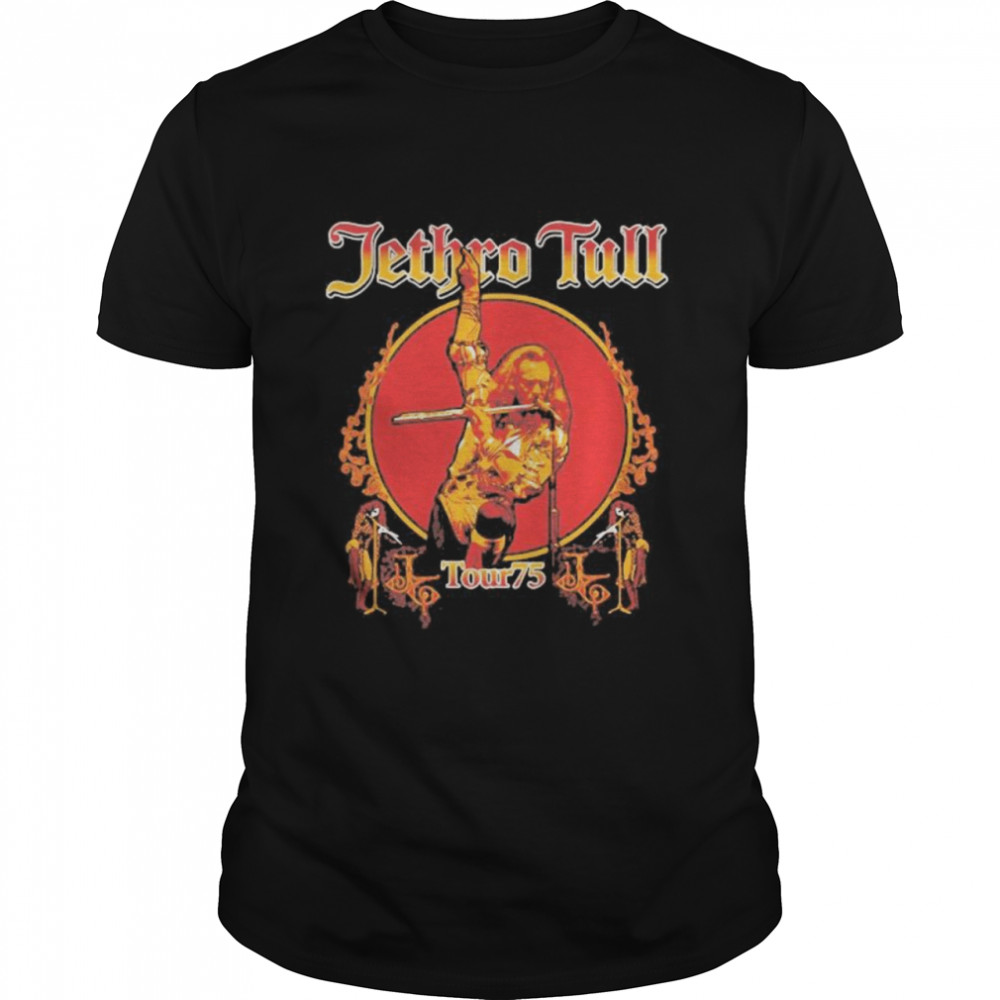 Jethro Tull Tour 75 Band Rock And Roll Shirt