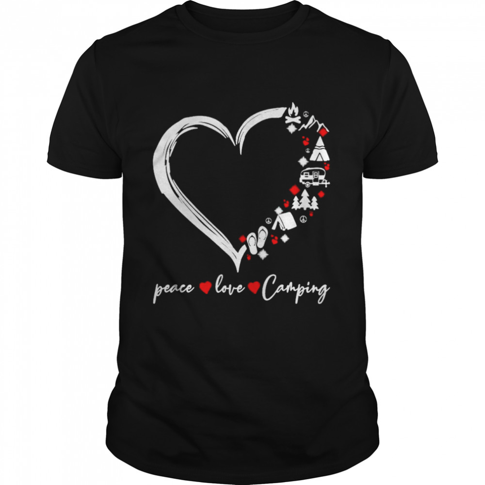 Peace love camping shirt
