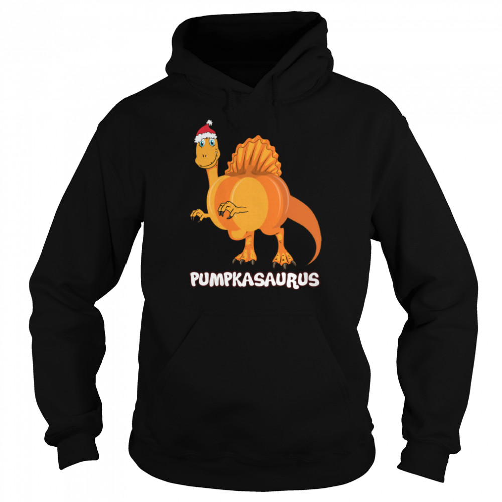 Pumpkasaurus Pumpkin & Dinosaur Thanksgiving shirt Unisex Hoodie