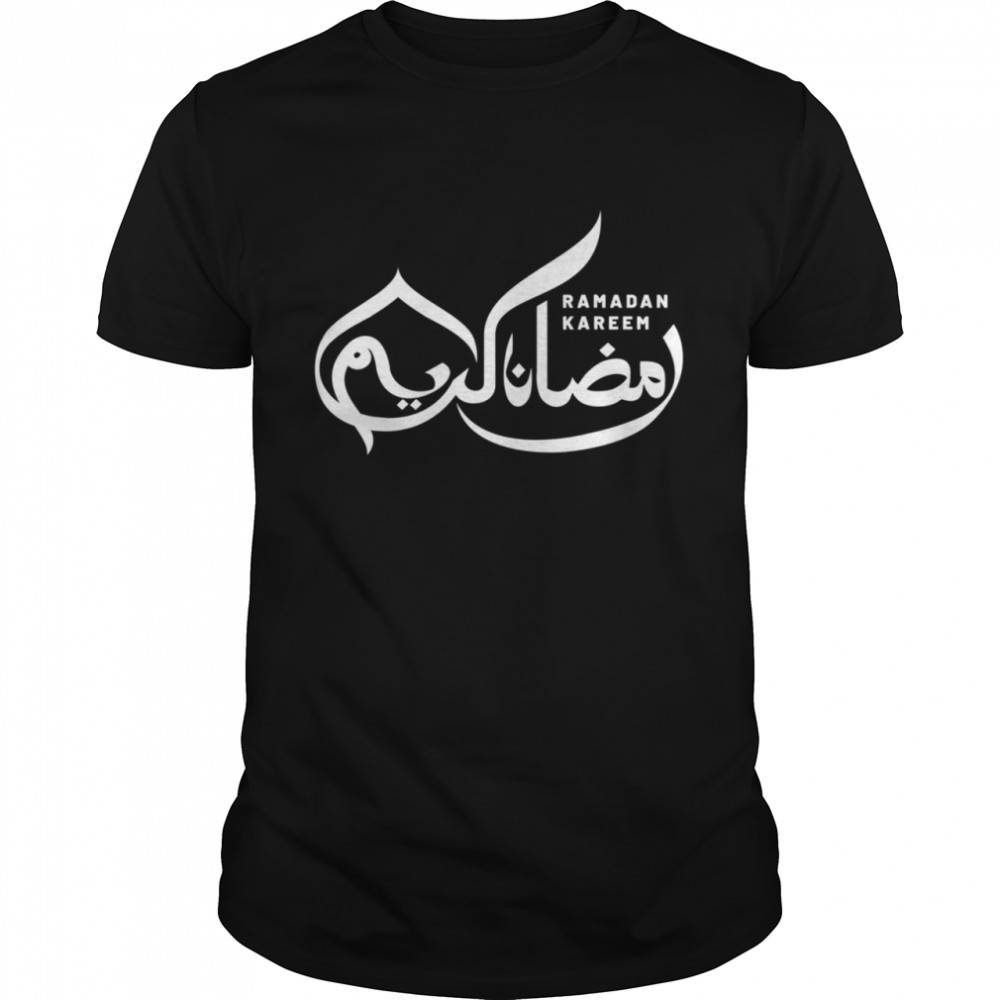 Happy Ramadan Kareem Arabic Calligraphy Ramadan Crescent Shirt