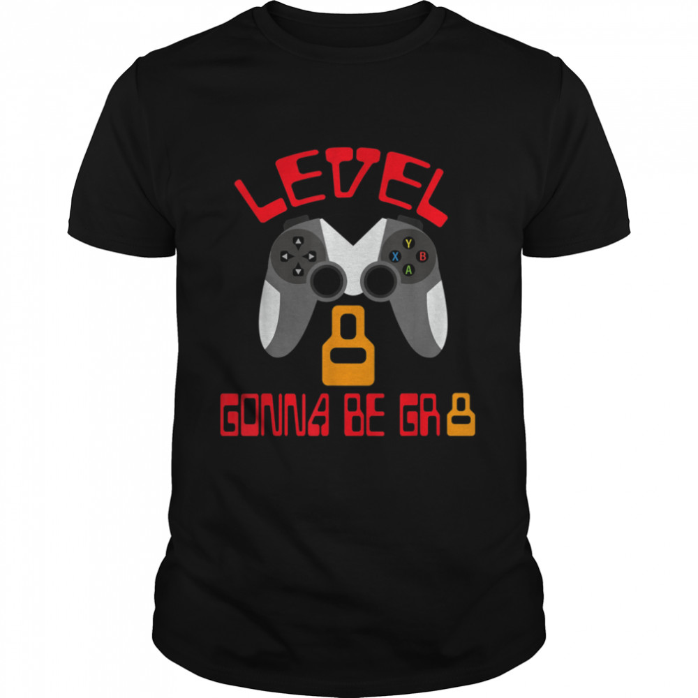 Level 8 Gonna Be Gr8 Gamer Birthday 8 Year Old Shirt