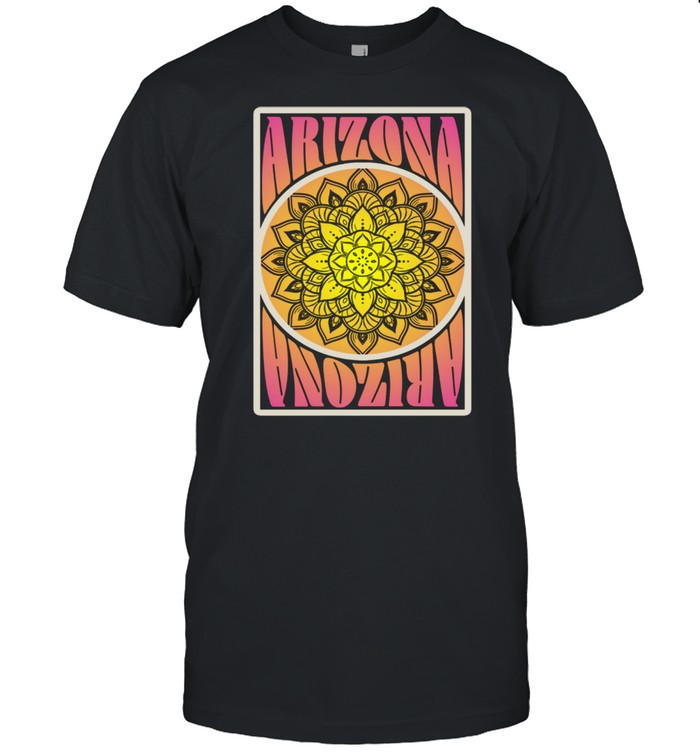 Arizona State Vintage Colors Psychedelic Retro Shirt