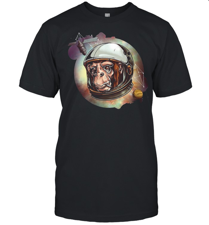 Astronaut Chimpanzee Astro Chimp Design Monkey Women's shirt