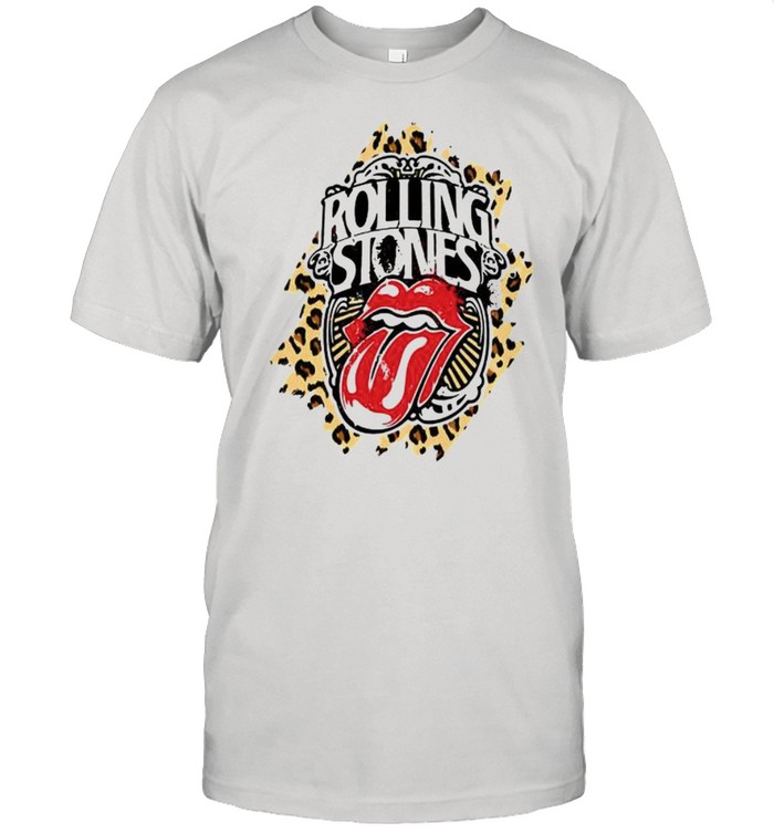 Rolling Stones Lip Logo Leopard Shirt