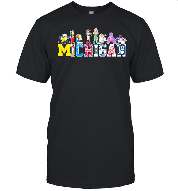 Mascot of michigan sport teams basketball 2021 shirt